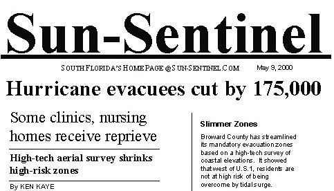 Sun Sentinel May 9, 2000